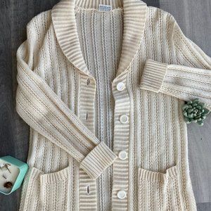 1960's to 70's Vintage Adee of California White Sweater